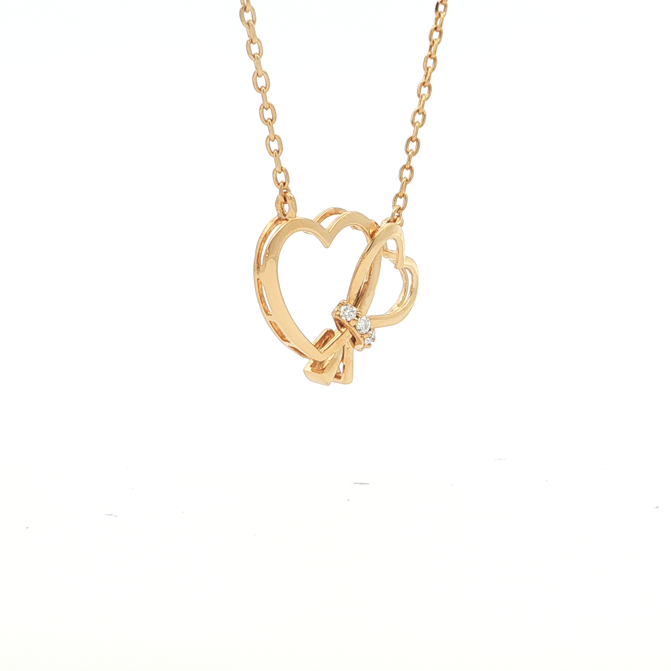Double Heart Harmony Pendant