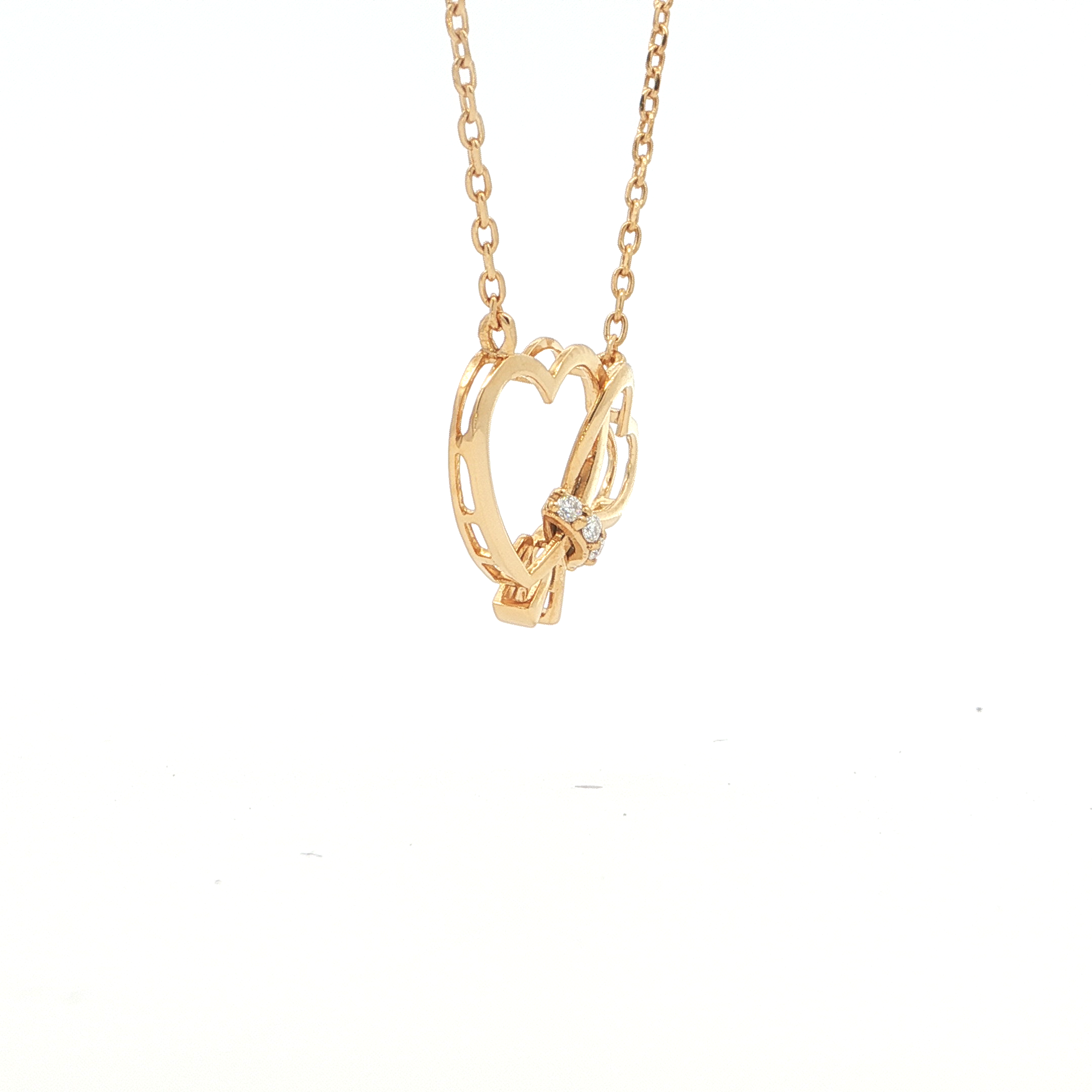 Double Heart Harmony Pendant