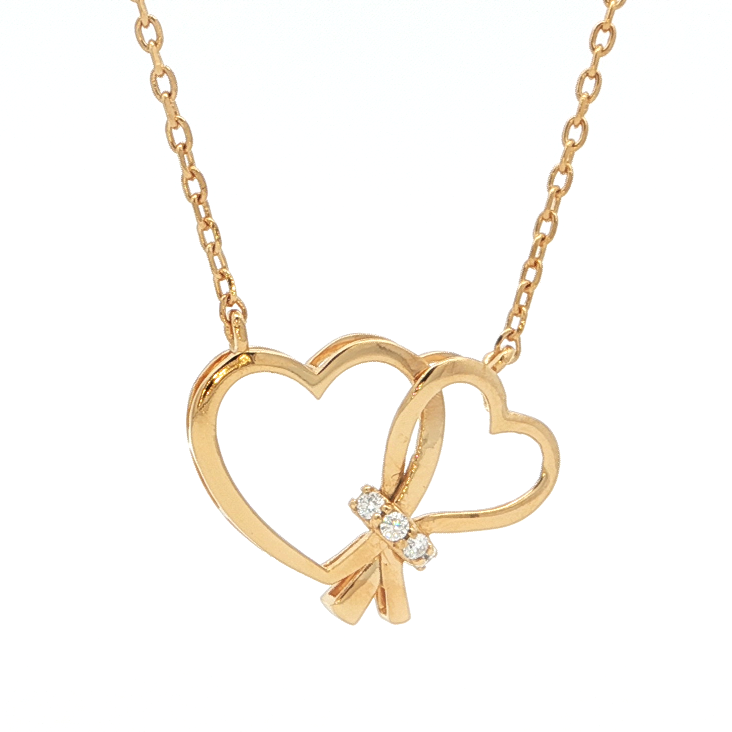 Double Heart Harmony Pendant