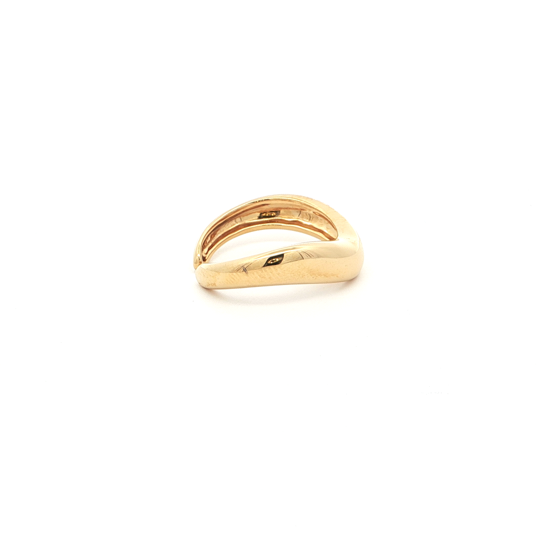 V-Shape Statement Gold Plated Ring