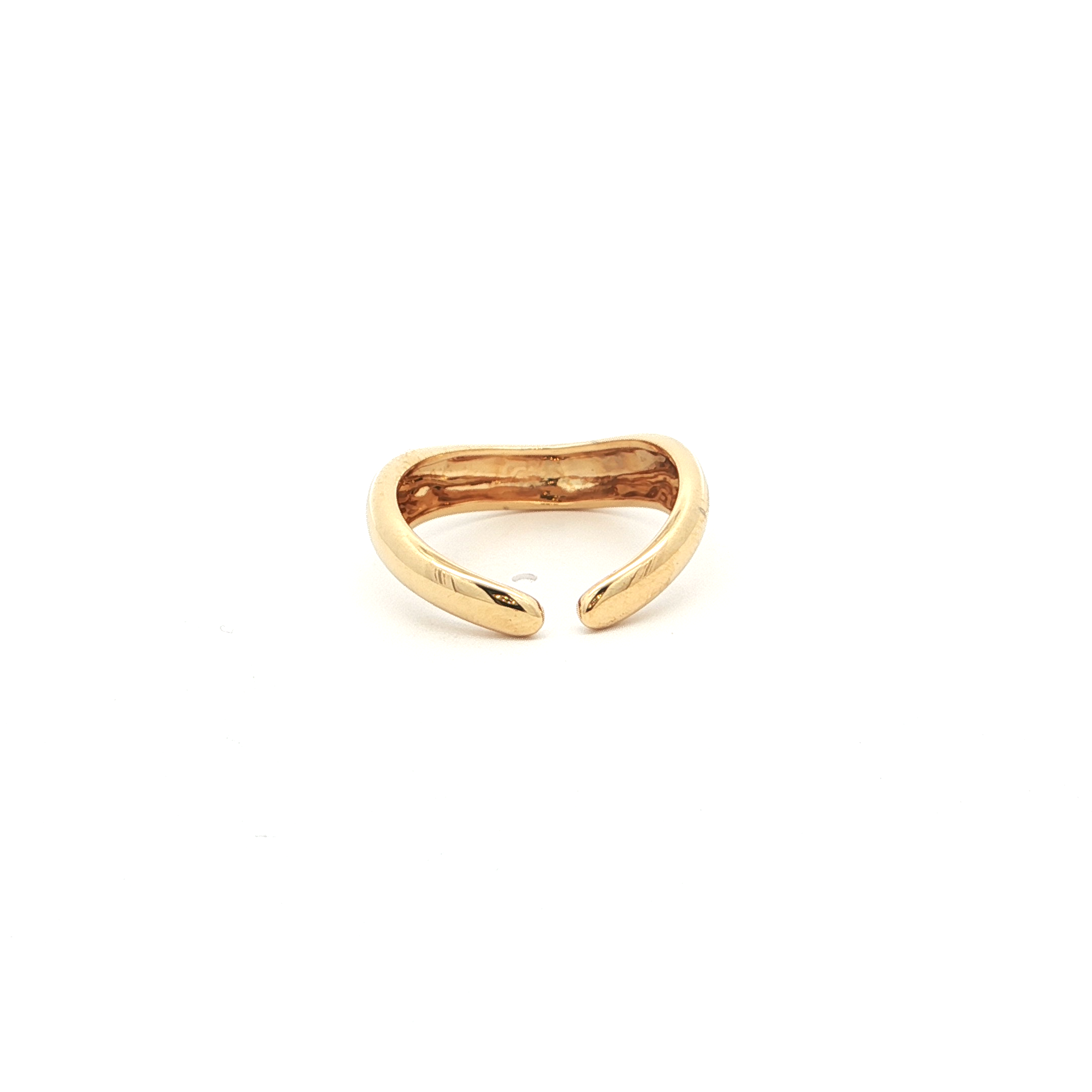 V-Shape Statement Gold Plated Ring