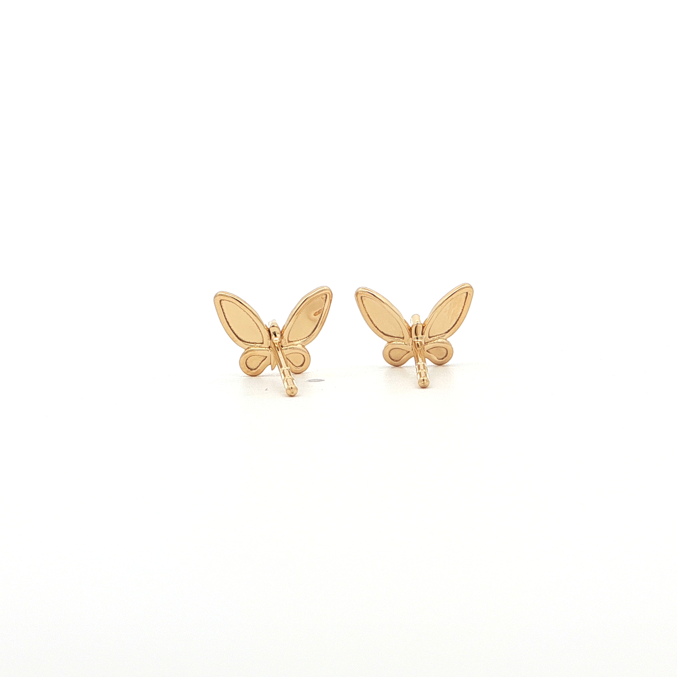 Butterfly Stud Earrings | Gold Plated