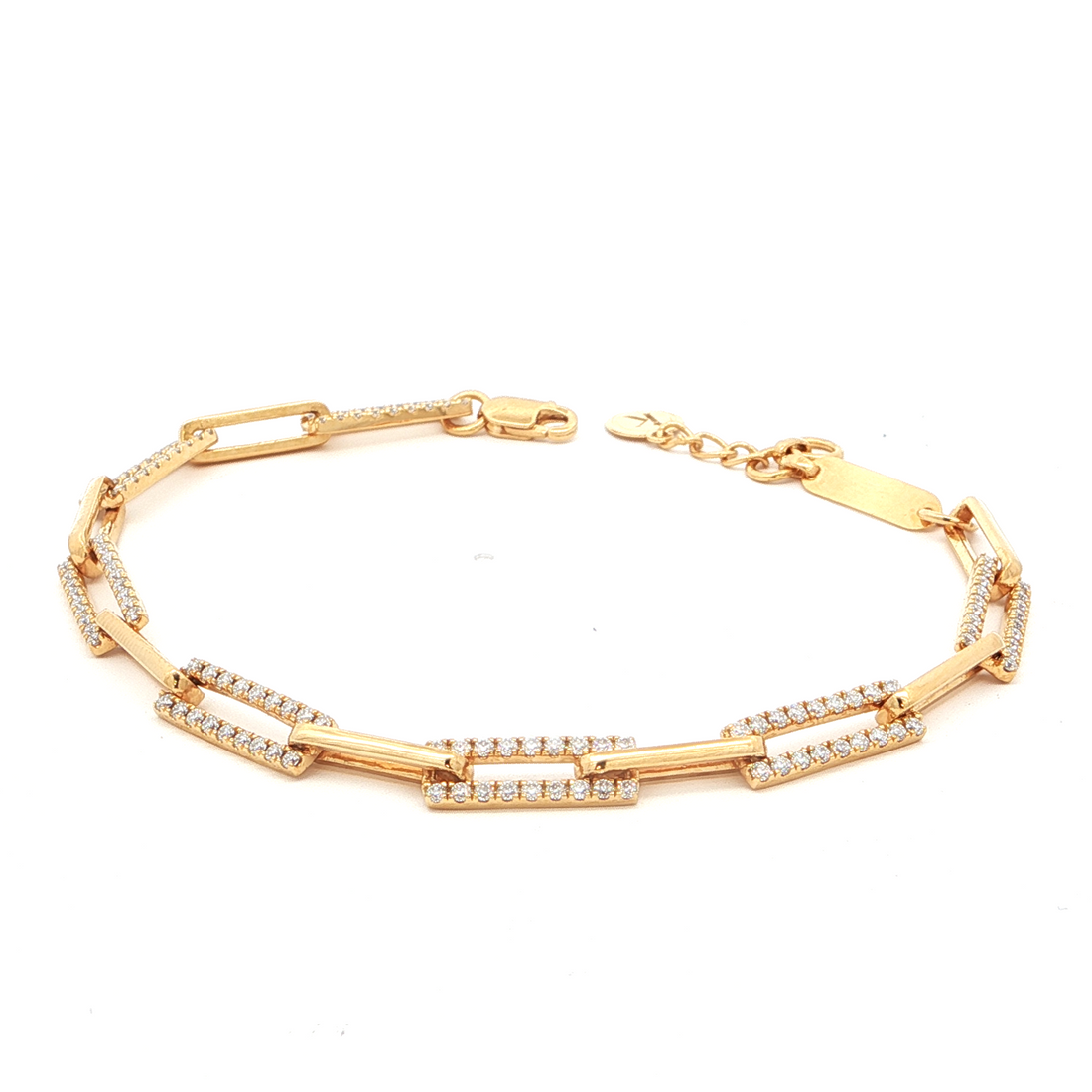 Modern Paperclip Link Bracelet