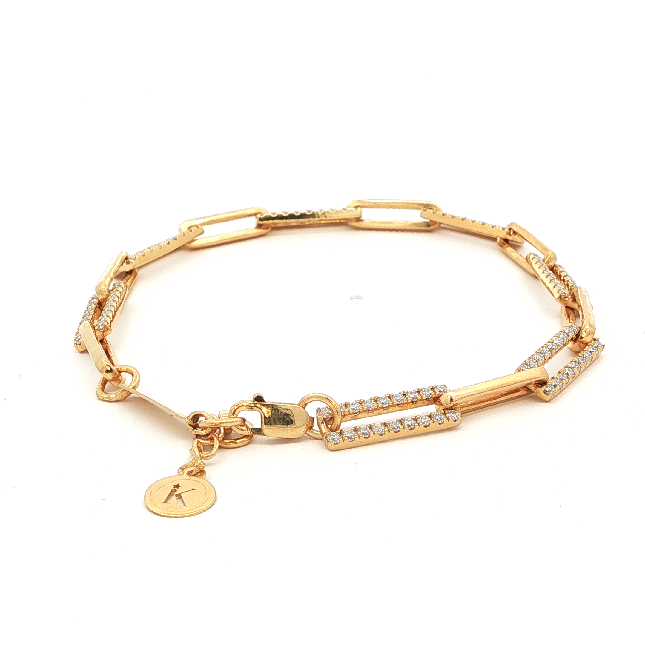 Modern Paperclip Link Bracelet