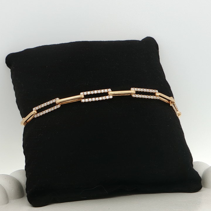 Modern Paperclip Link Bracelet