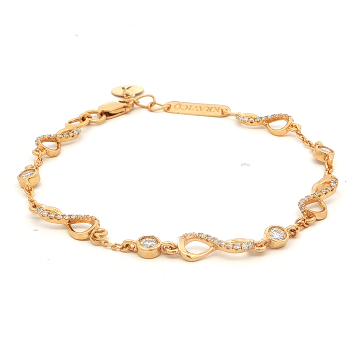 Infinity Charm Bracelet | Gold Plated