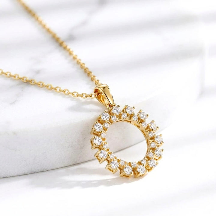 Radiant Halo Monzonite Pendant