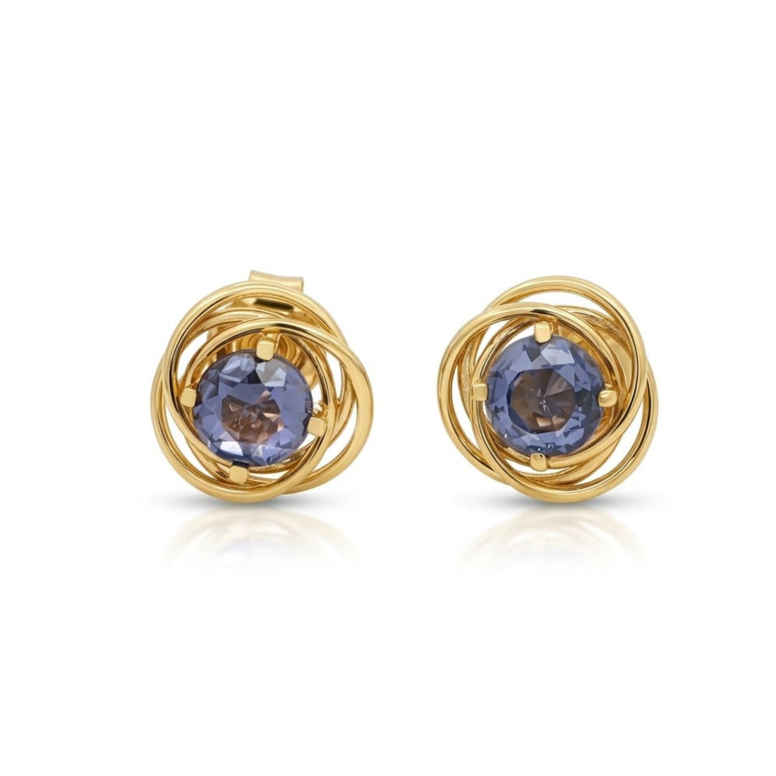 Tanzanite Stud Earrings