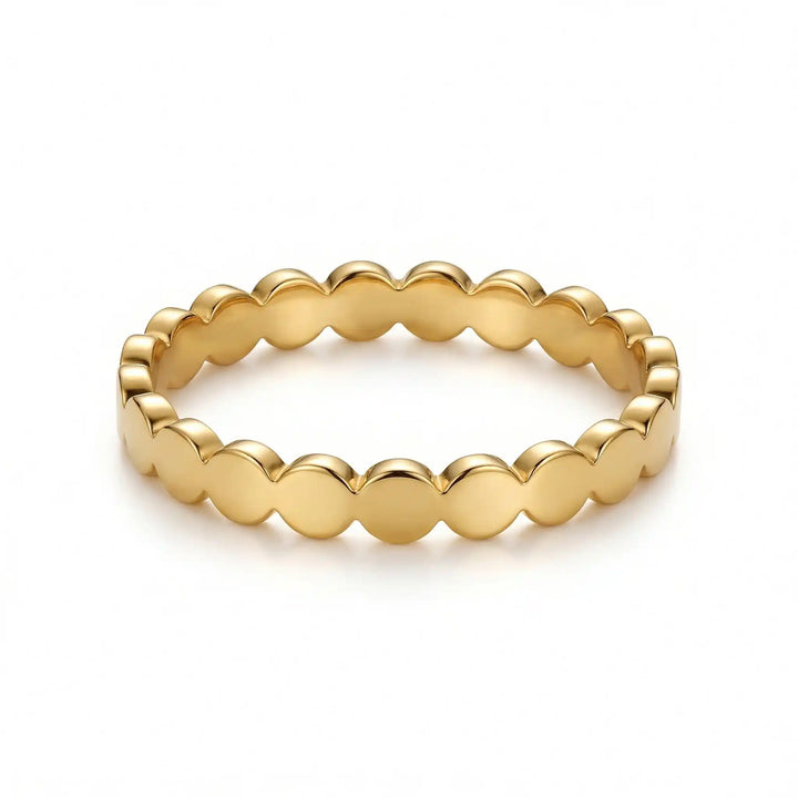Gold-Plated Scallop Band