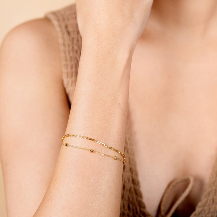 Bead Paperclip Bracelet