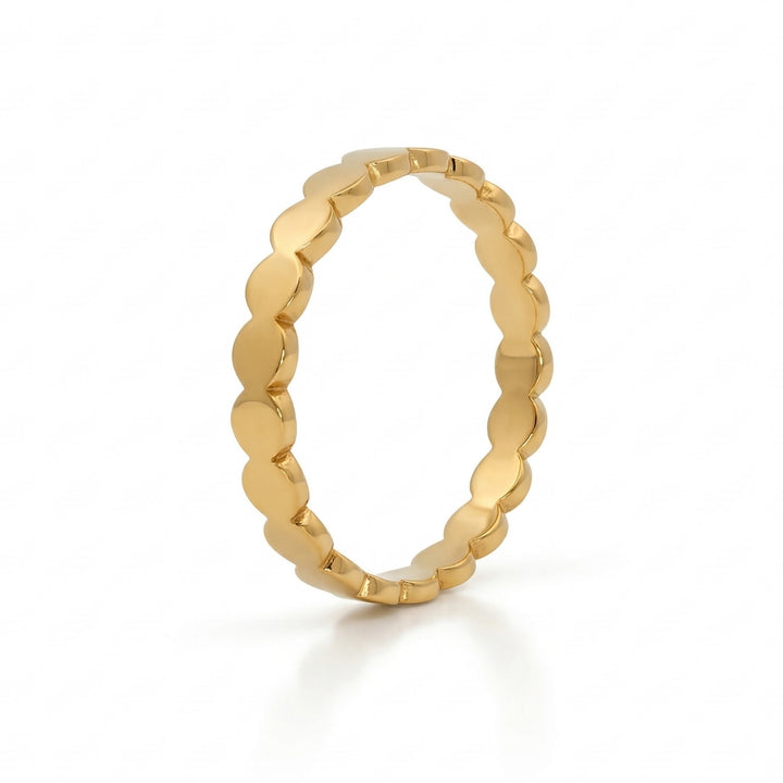 Gold-Plated Scallop Band