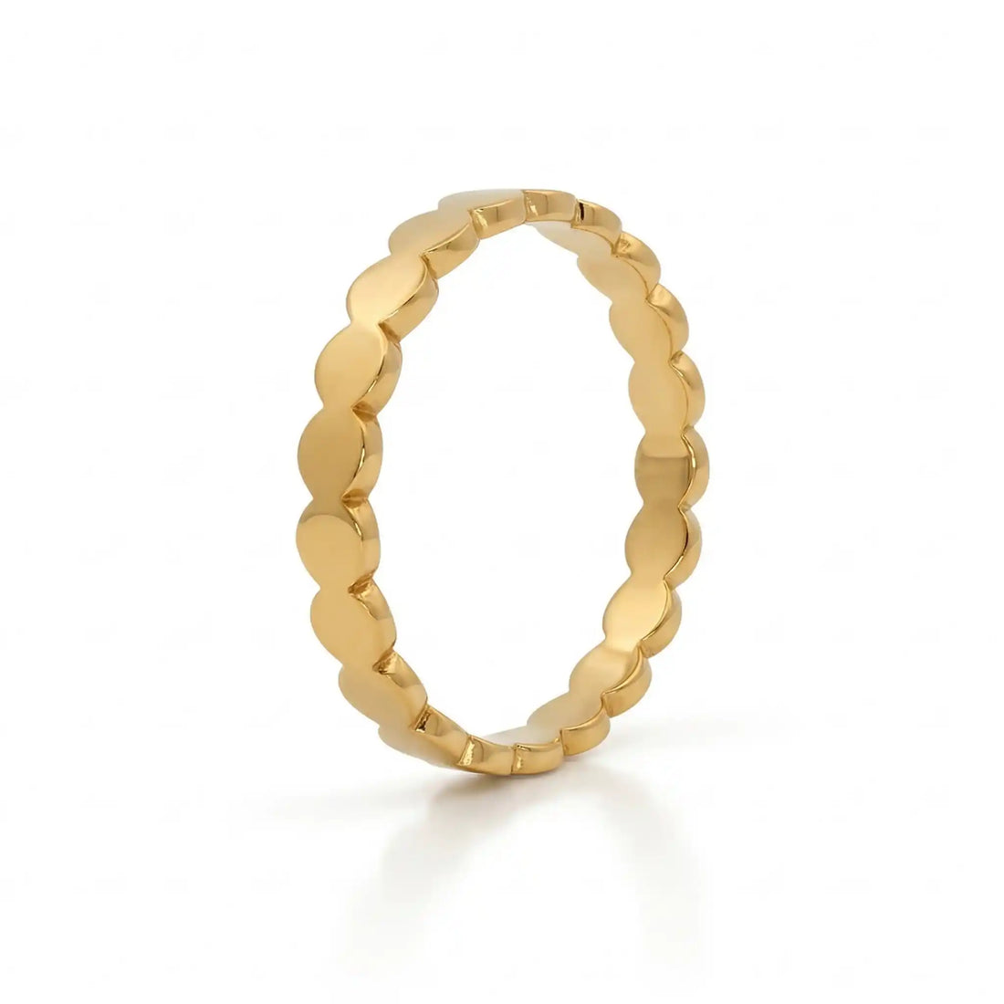 Gold-Plated Scallop Band