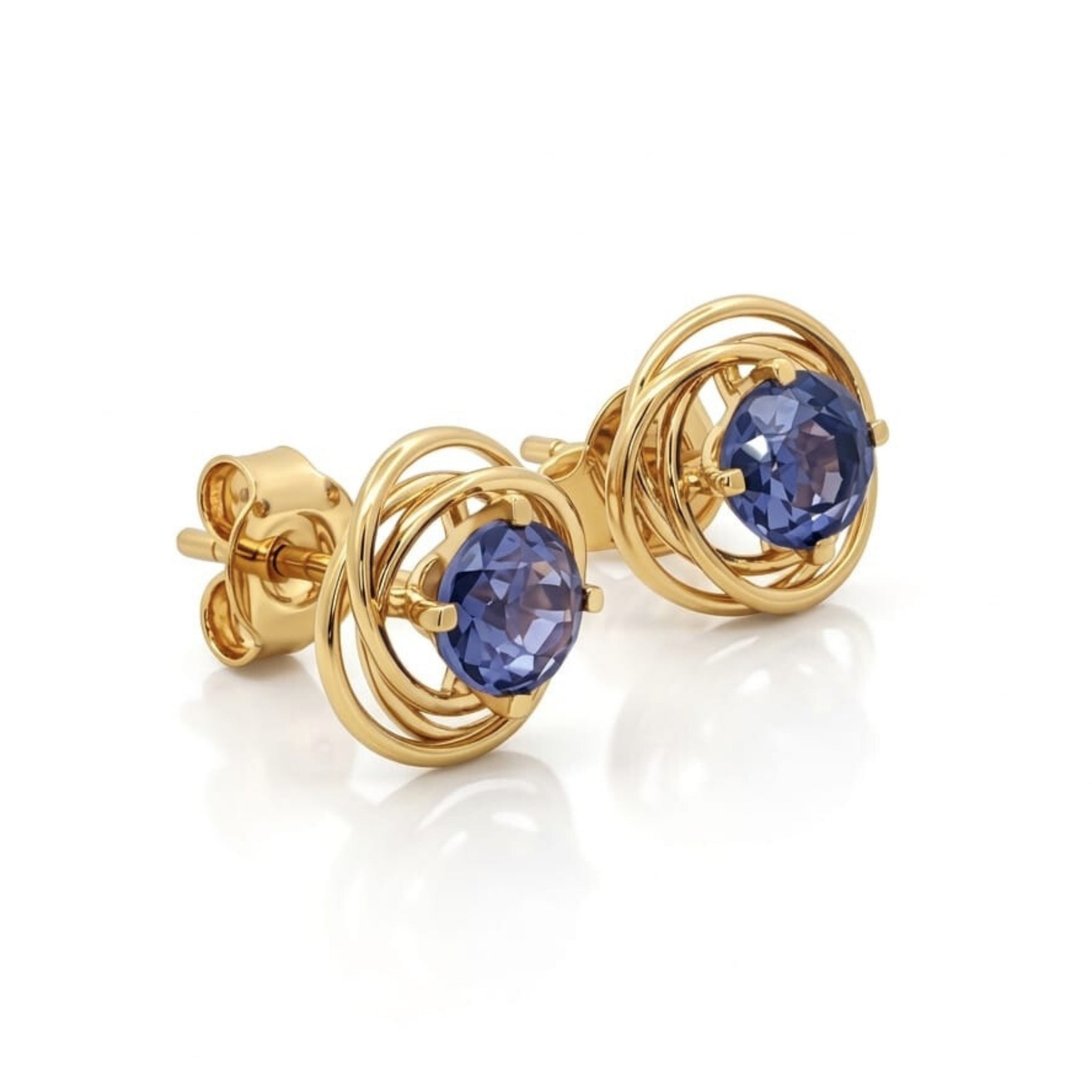 Tanzanite Stud Earrings