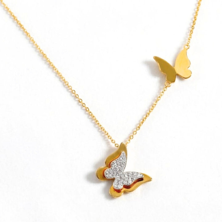 Duo Butterfly Necklace