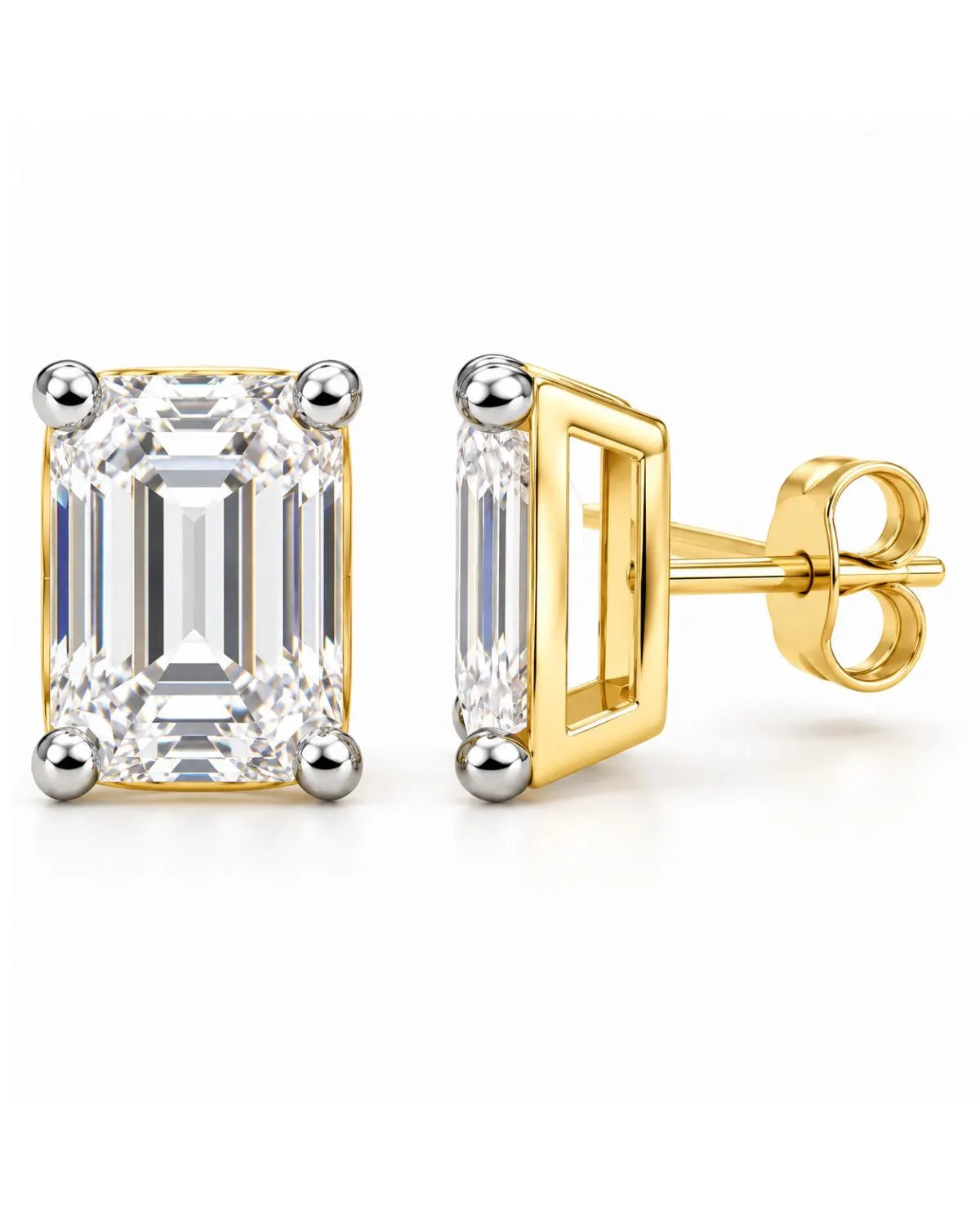 Emerald Luxe Studs | Gold Vermeil