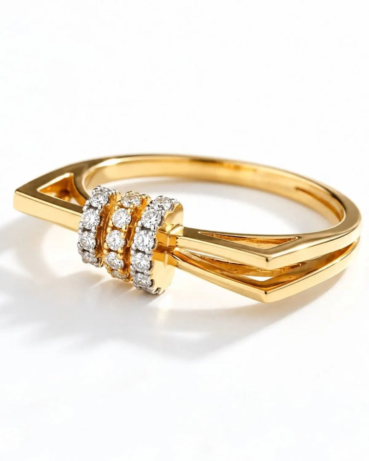 Arelina Moissanite Diamond Vermeil ring