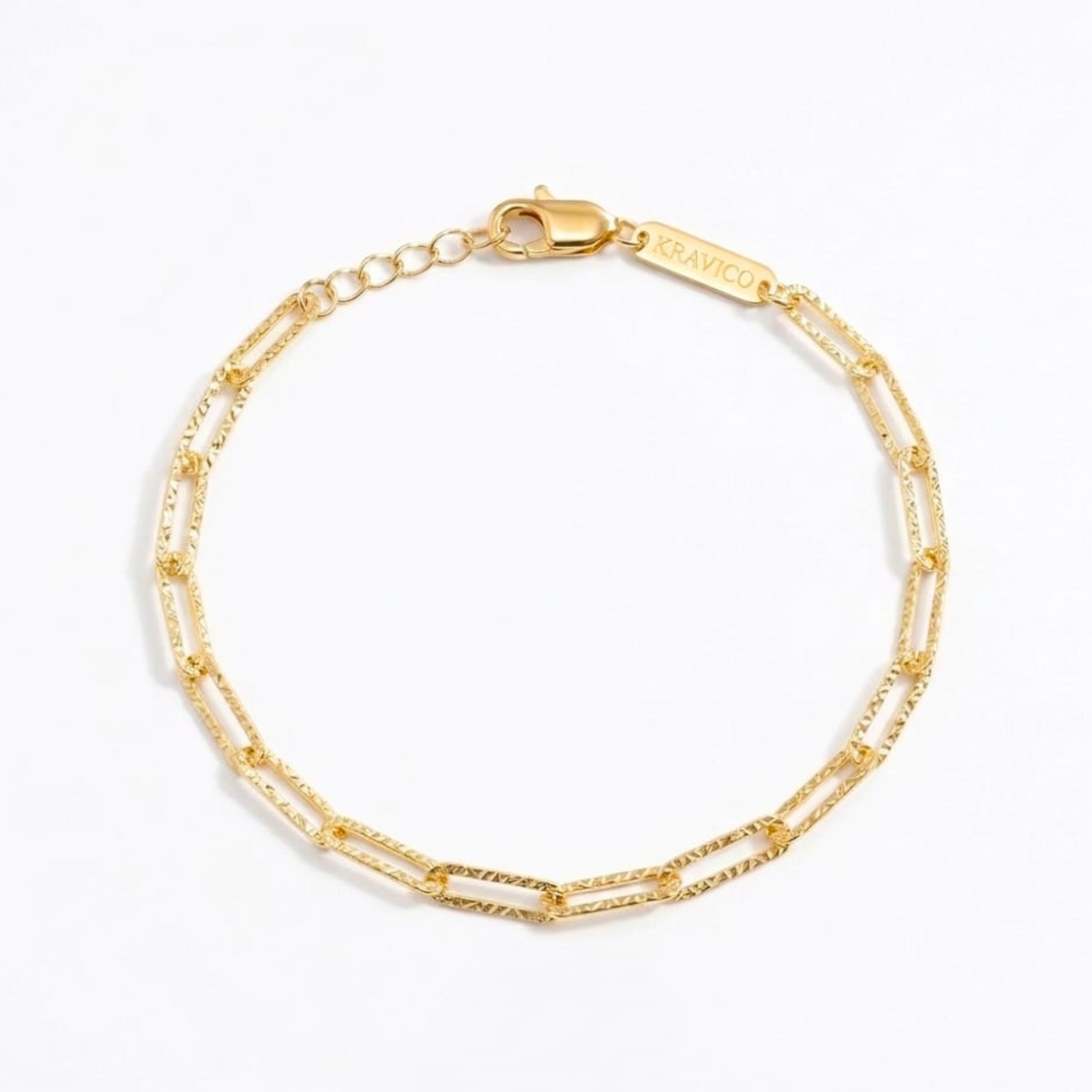 Gold Paperclip Chain Bracelet