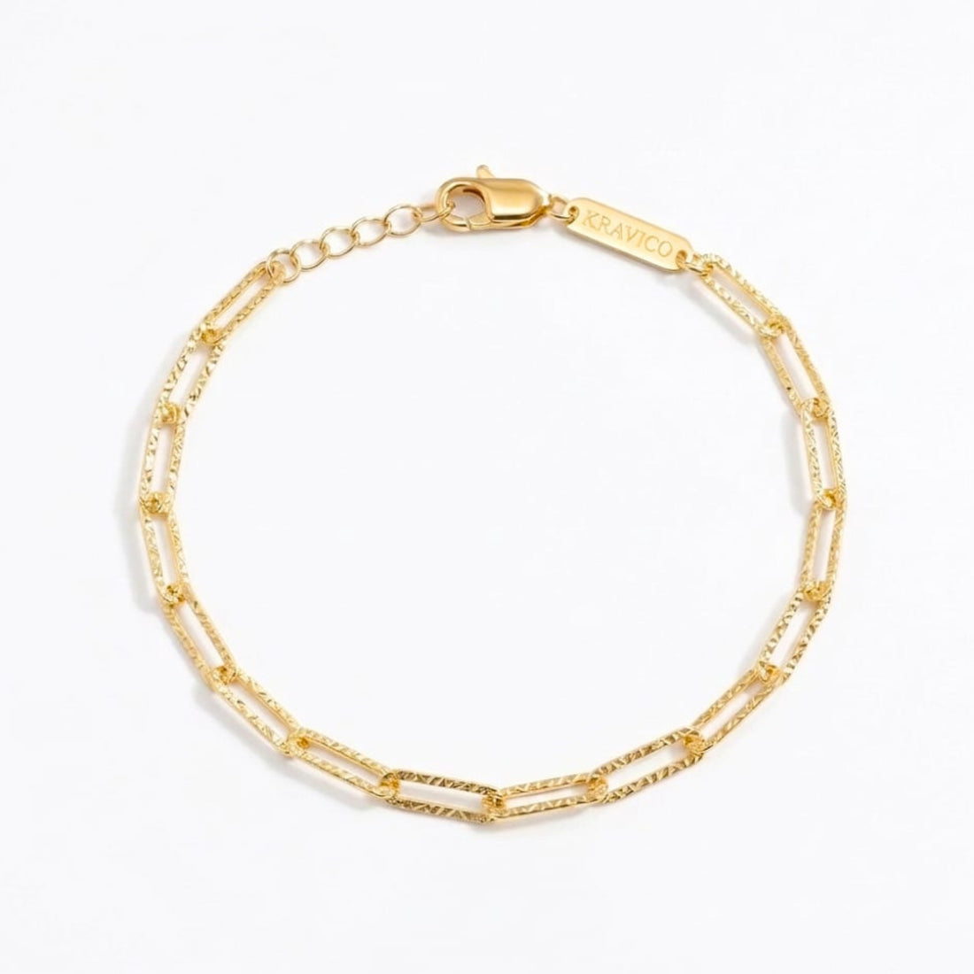 Gold Paperclip Chain Bracelet