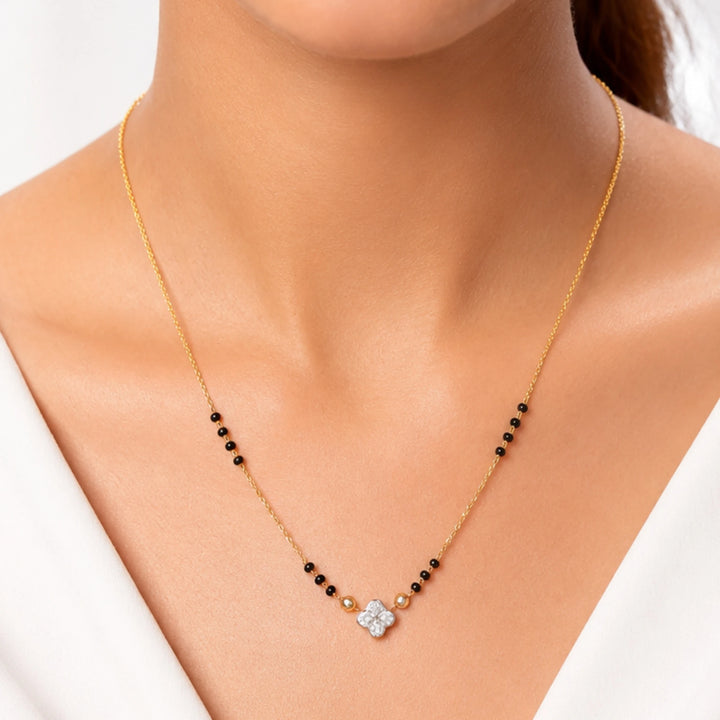 Floret Diamond Mangalsutra | Gold Vermeil
