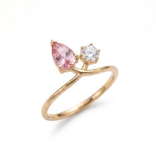 Tourmaline Twist Ring | gold vermeil