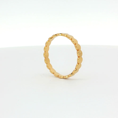 Gold-Plated Scallop Band