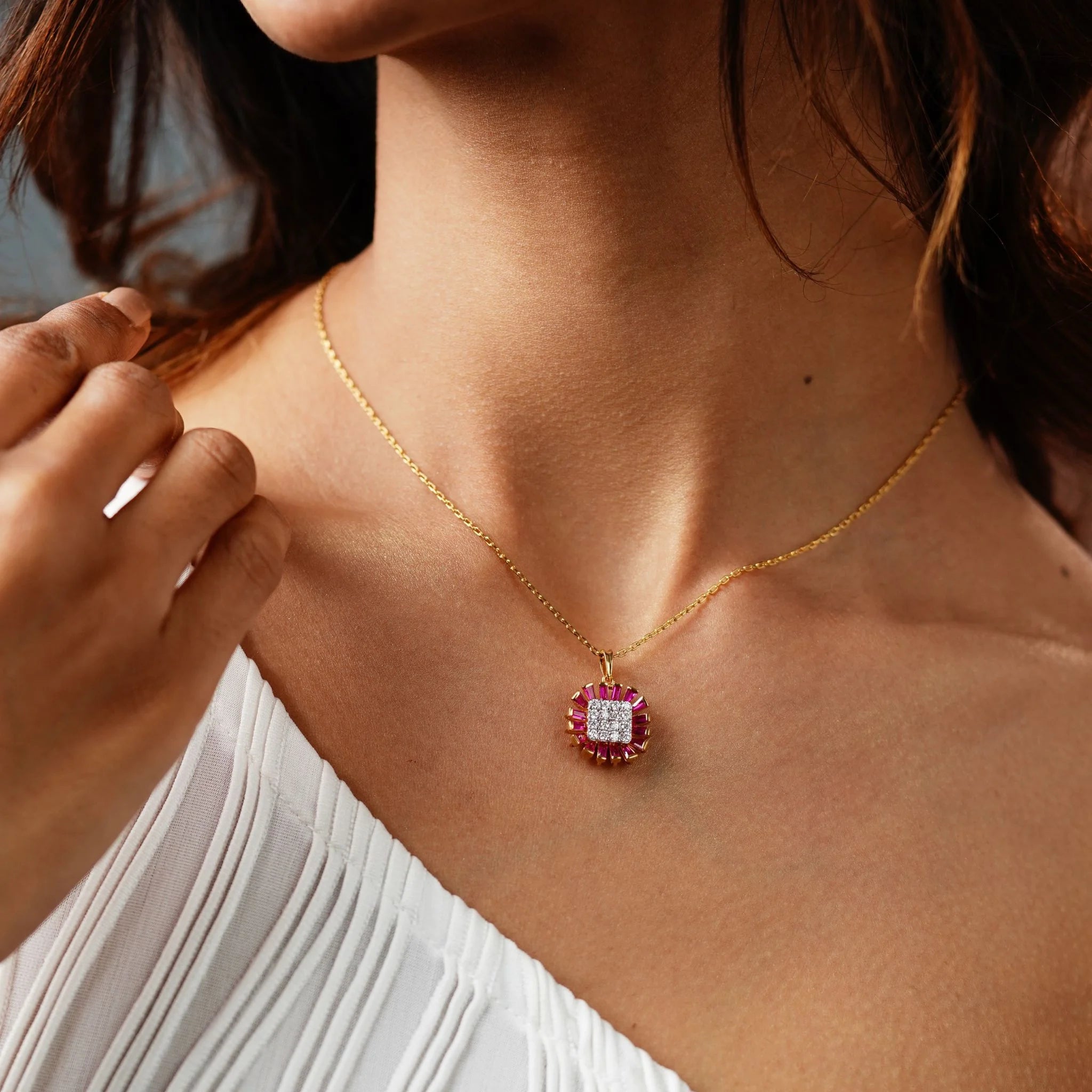 Aura Blush Pendant