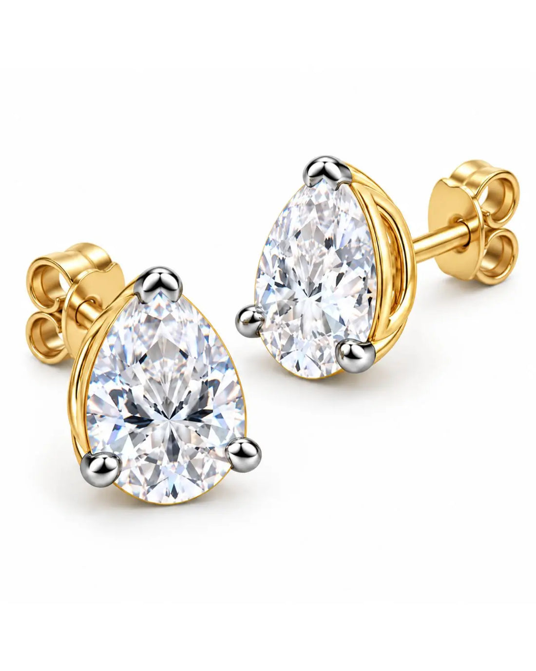 Pear Studs | Gold Vermeil