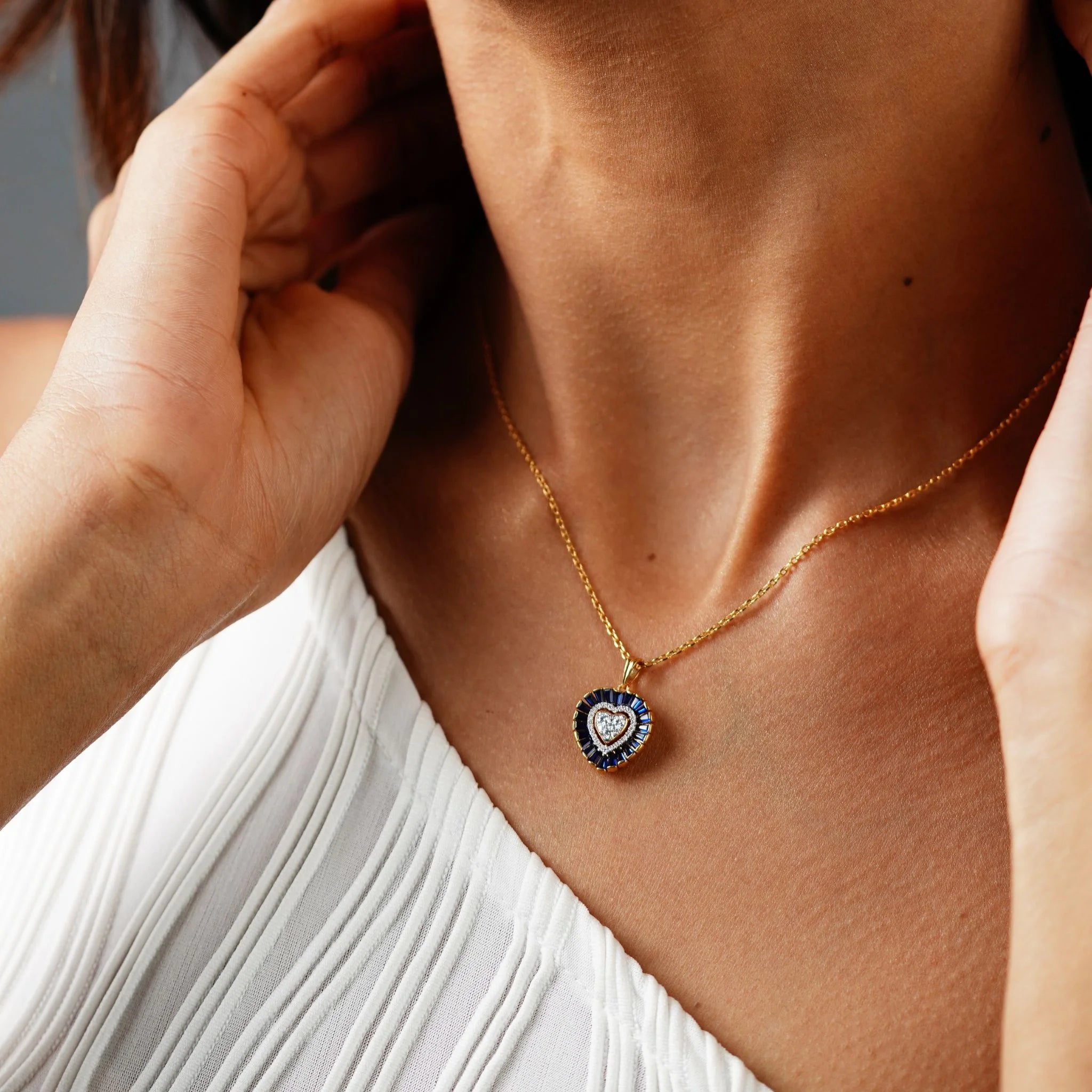 Aura Midnight Heart Pendant