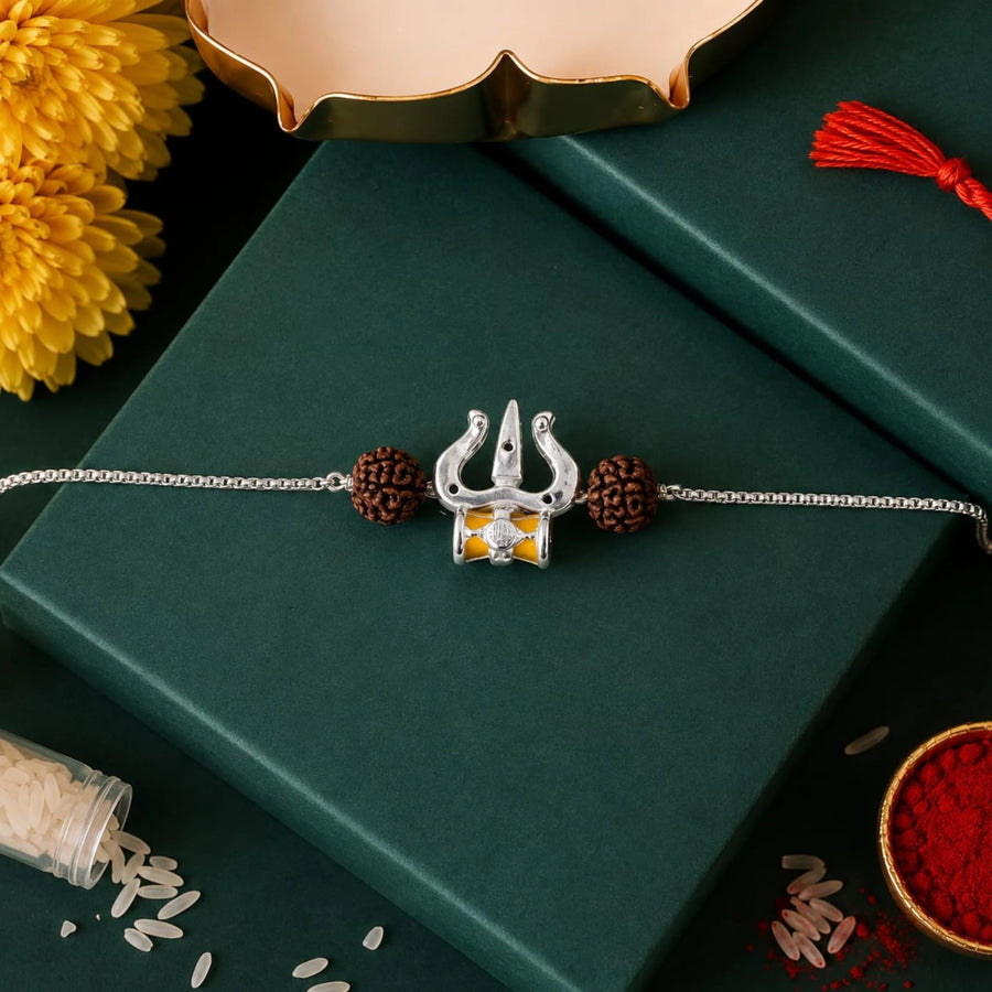 Trishakti 925 Silver Rakhi