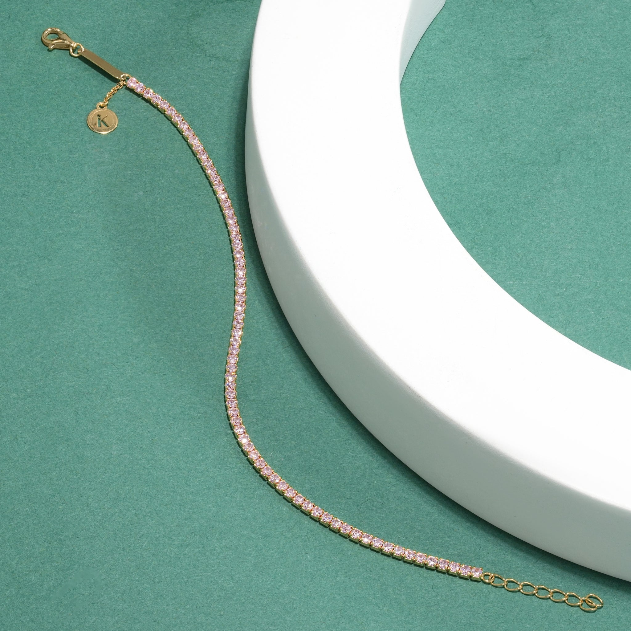 Pink Diamond Tennis Bracelet