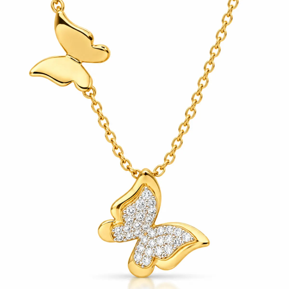 Duo Butterfly Necklace