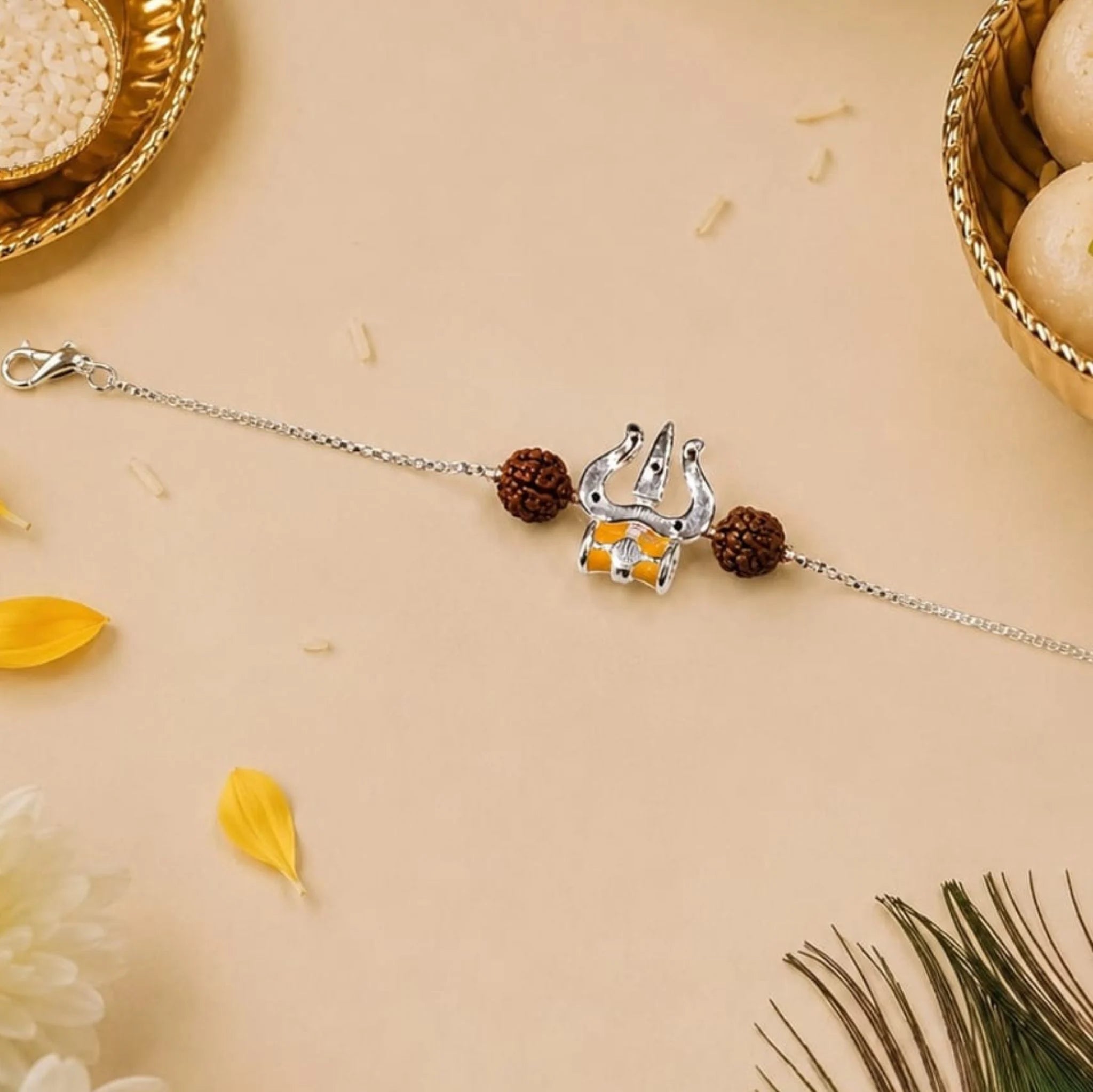 Trishakti 925 Silver Rakhi