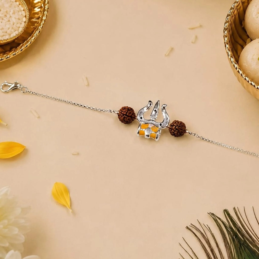 Trishakti 925 Silver Rakhi
