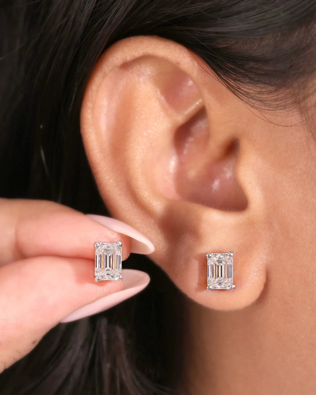 Emerald Luxe Studs | Gold Vermeil