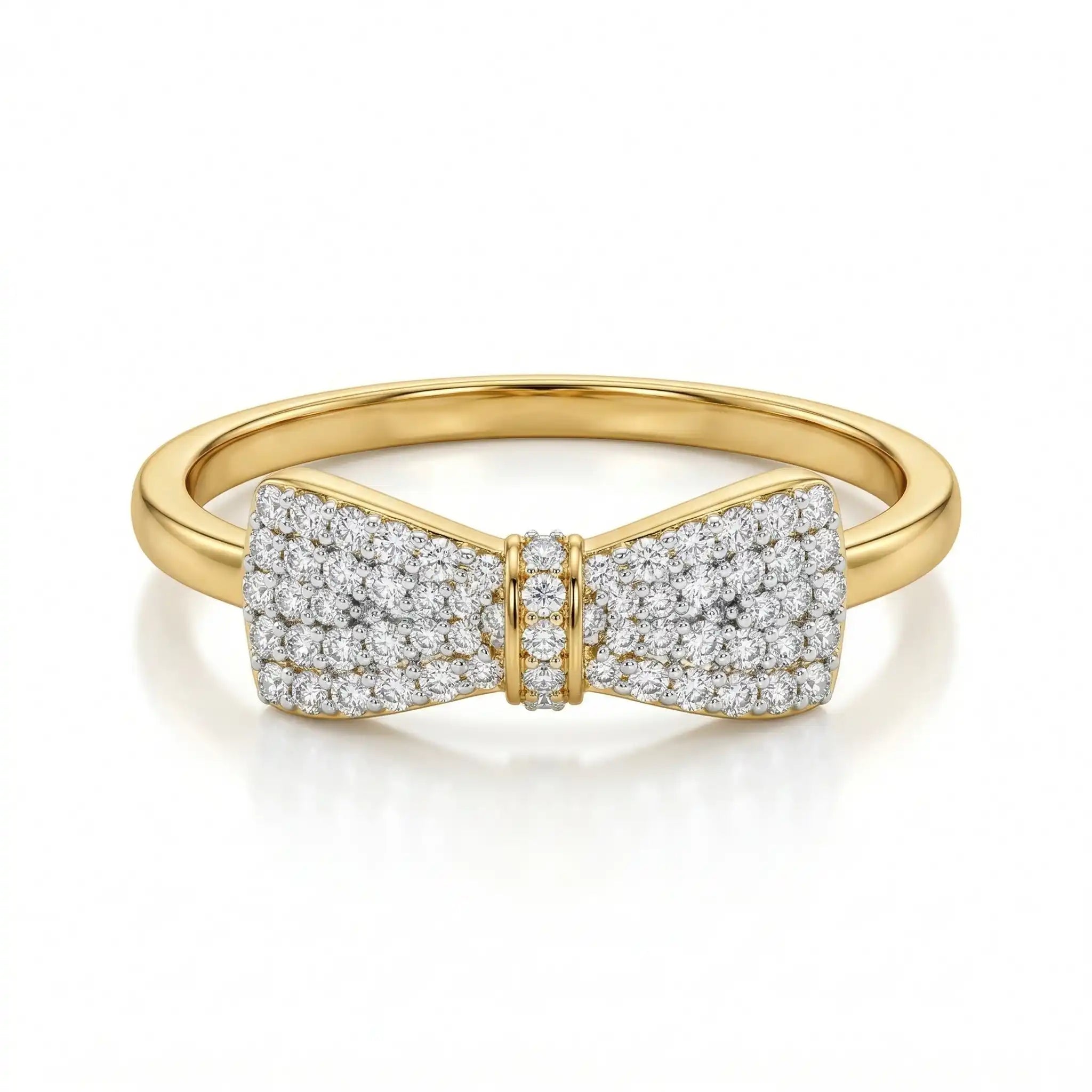 Bow Ring with Monzonite Diamond