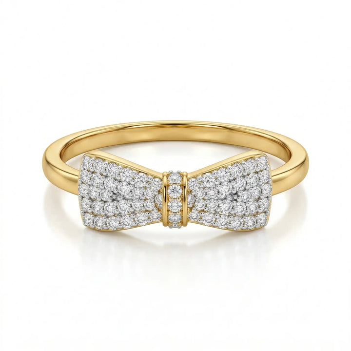Bow Ring with Monzonite Diamond