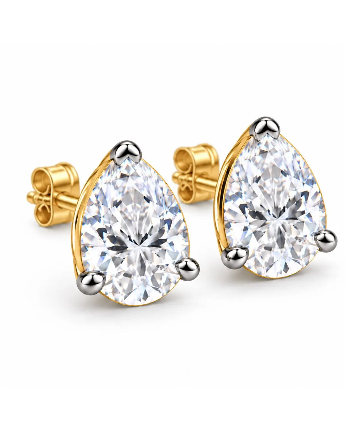 Pear Studs | Gold Vermeil