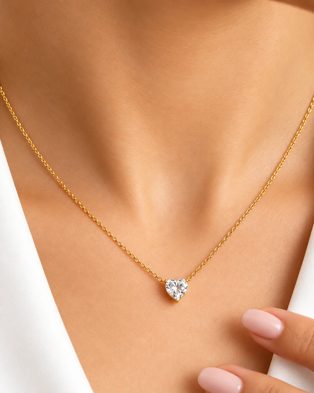 Heart Solitaire Pendant