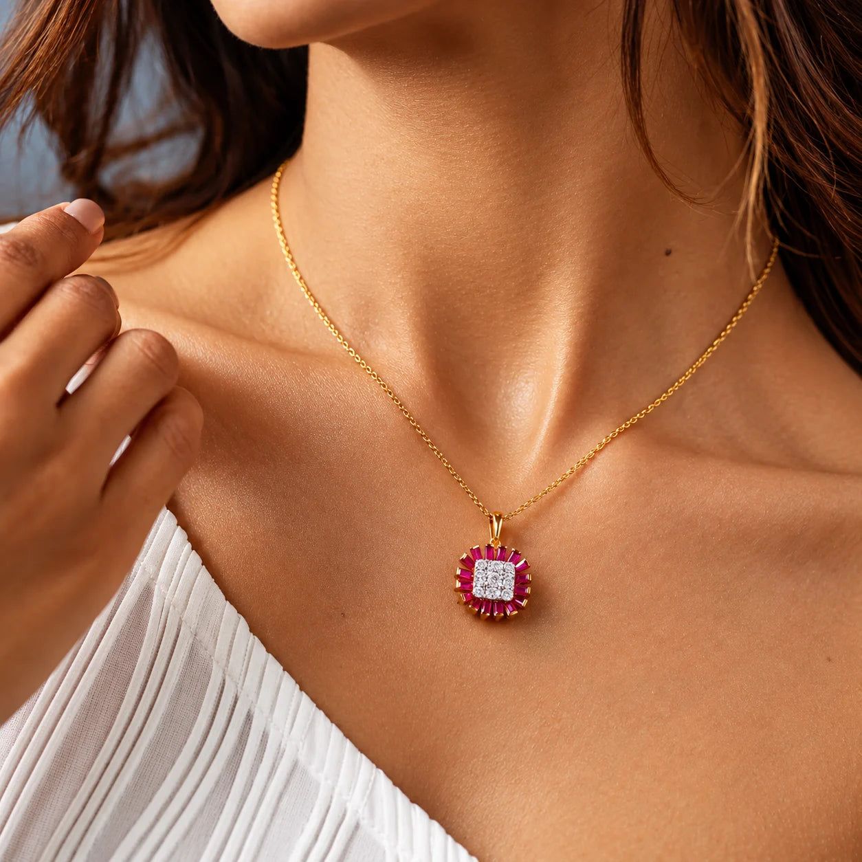 Aura Blush Pendant