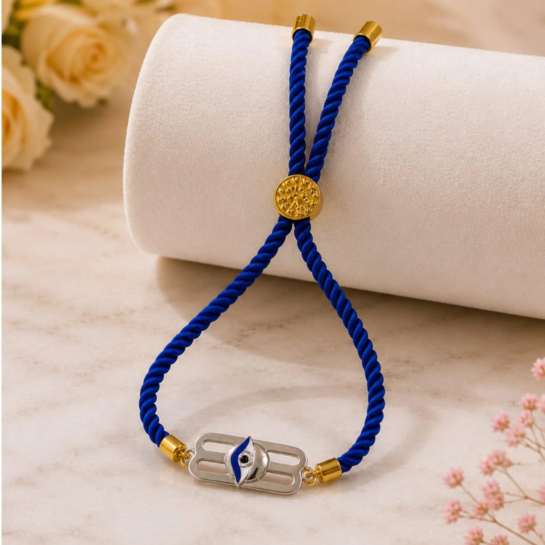 shiv's Trinetra Silver Rakhi