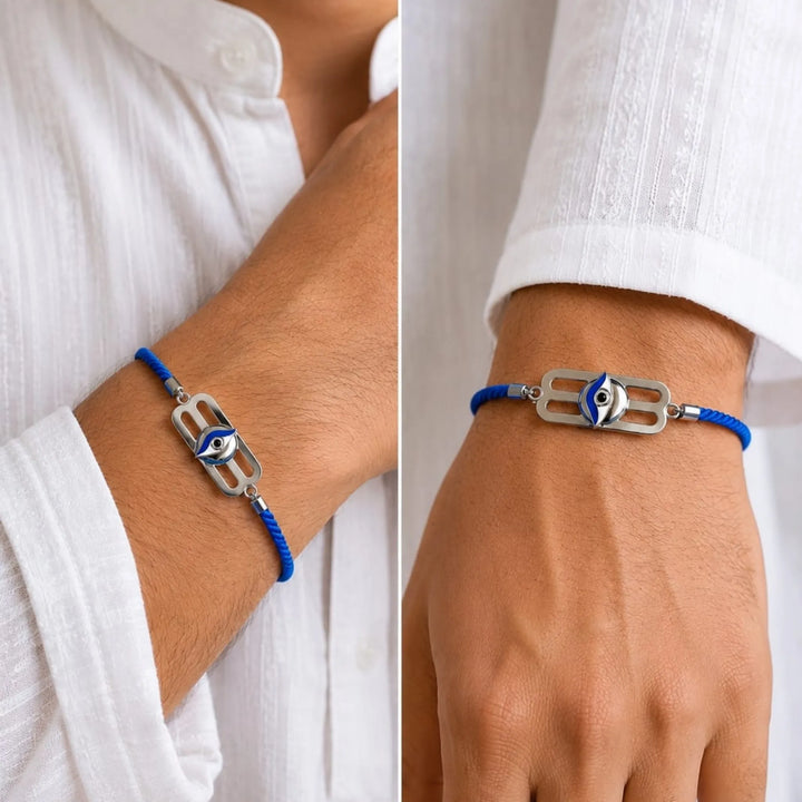 Shiv's Trinetra Adjustable Silver Rakhi