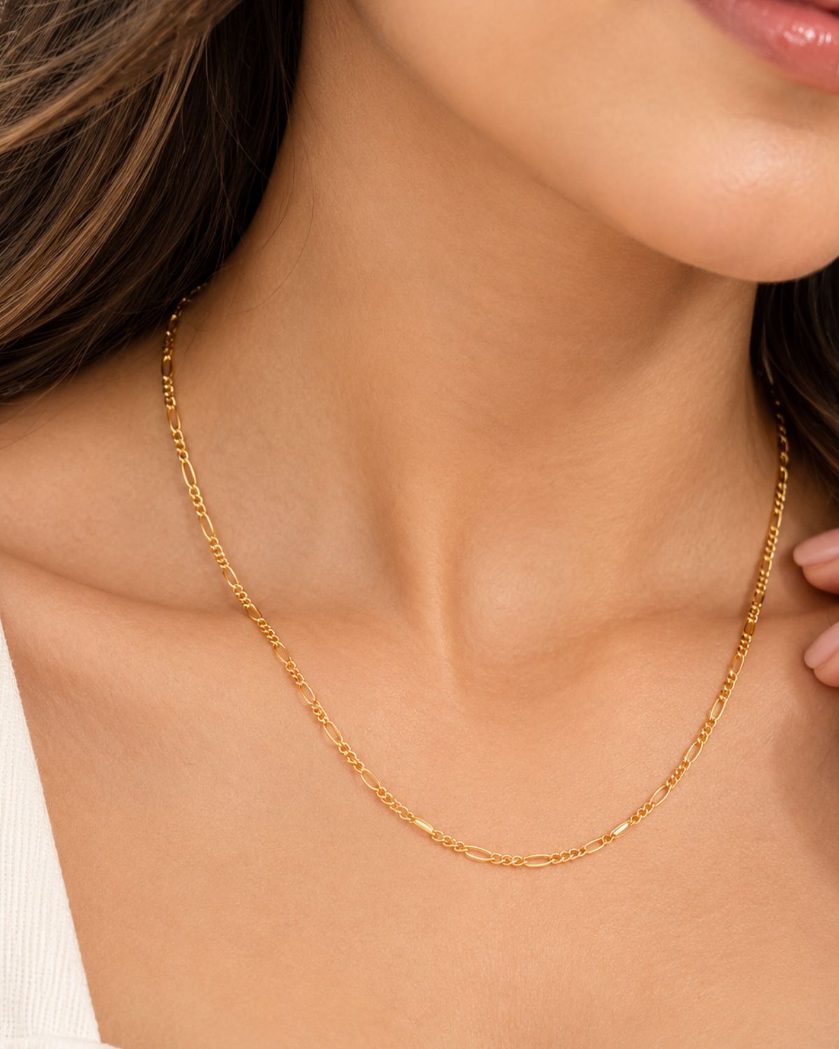 Gold-plated Figaro Chain
