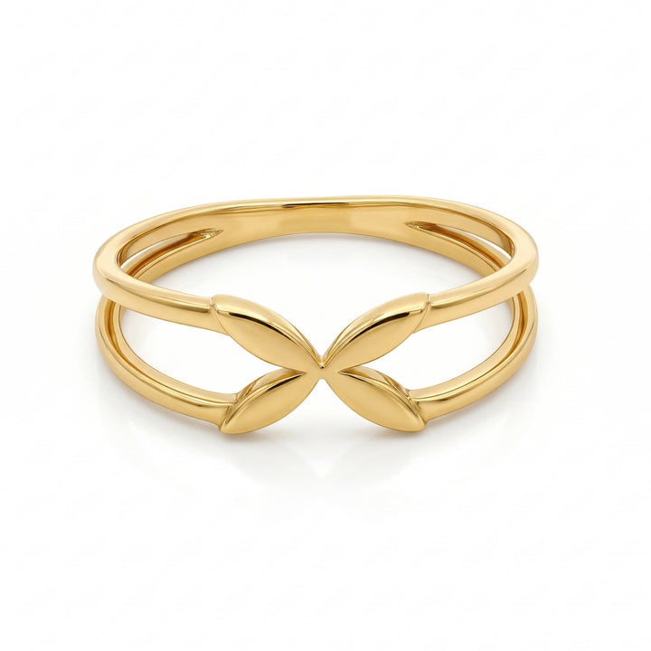 Gold Plated Floral Band