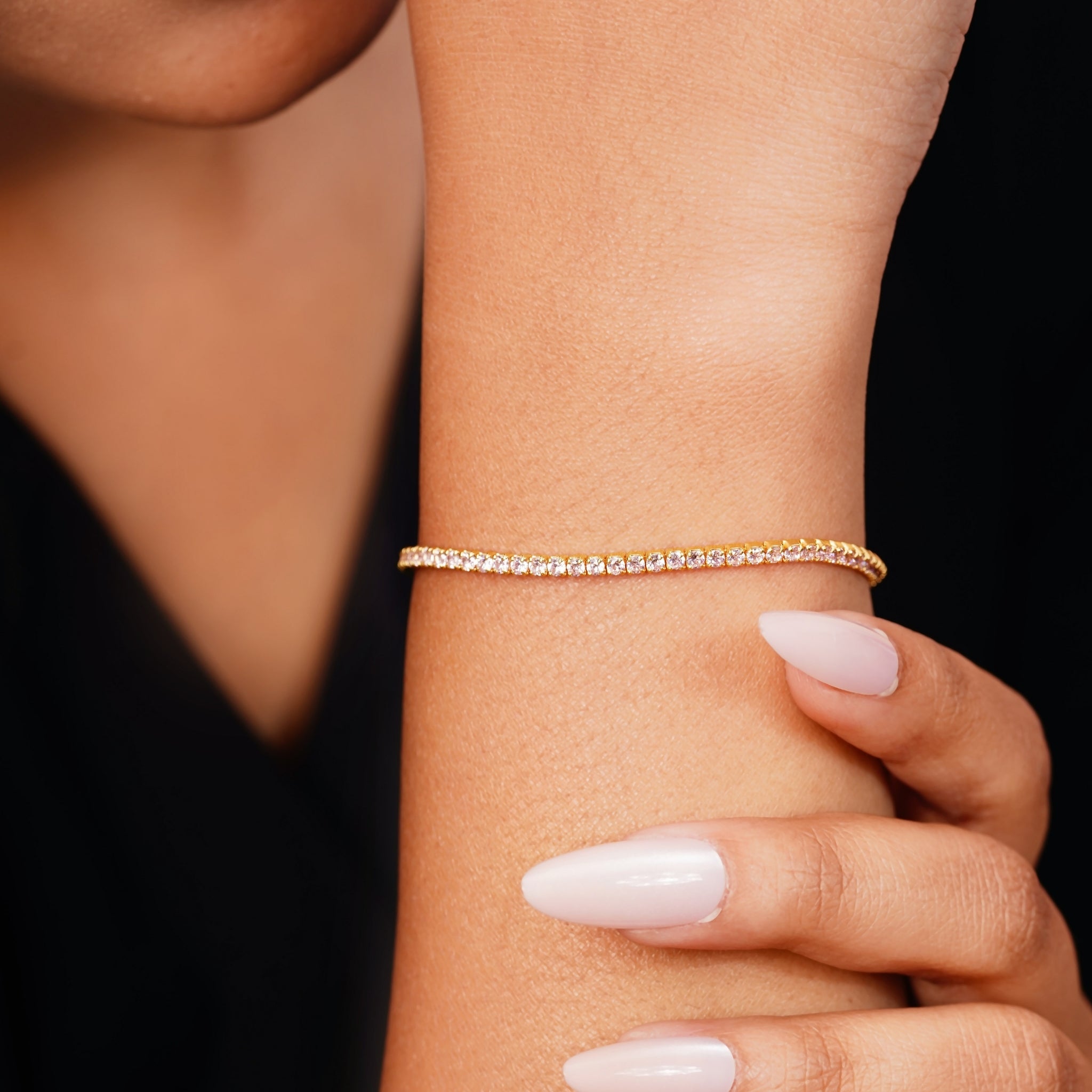 Pink Diamond Tennis Bracelet