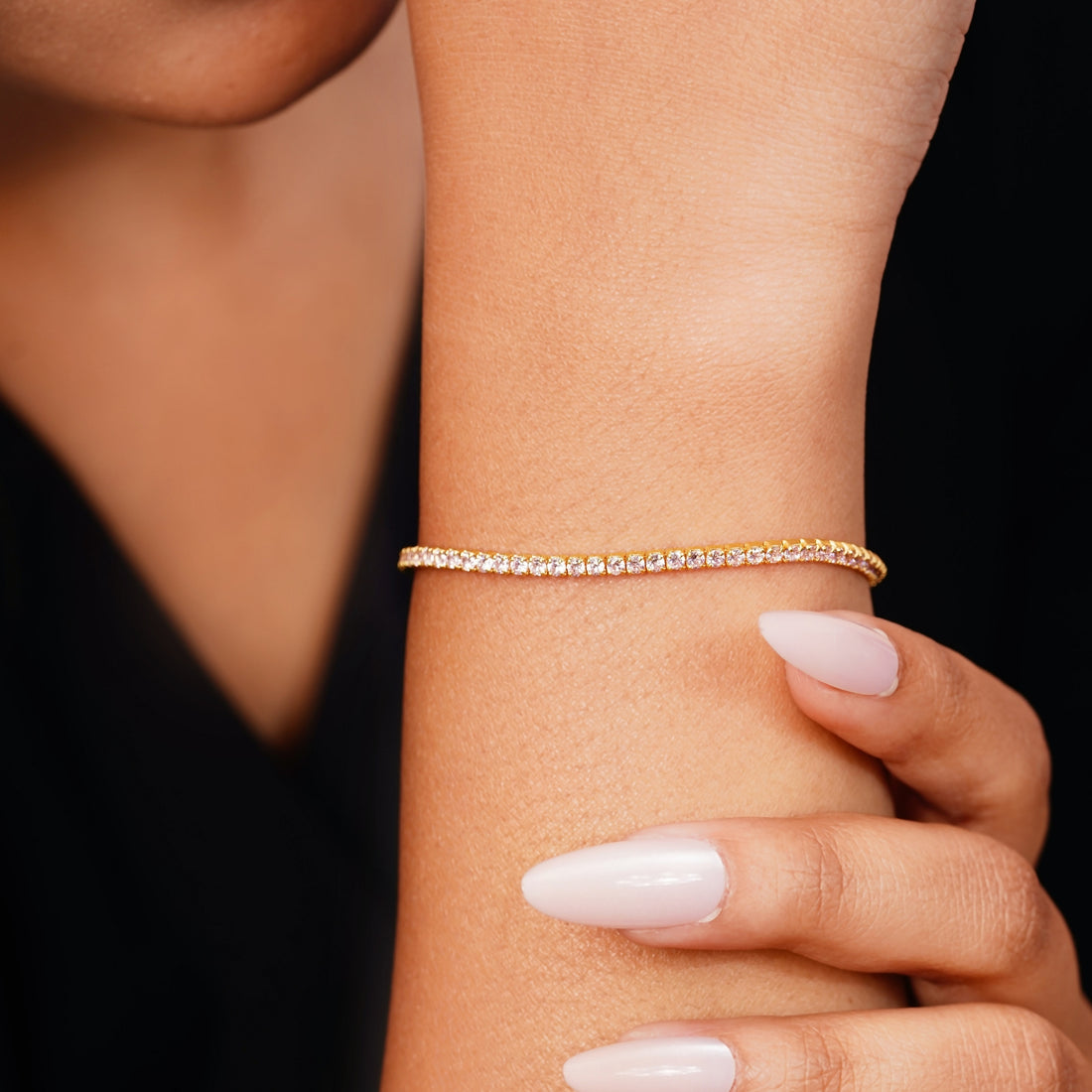 Pink Diamond Tennis Bracelet