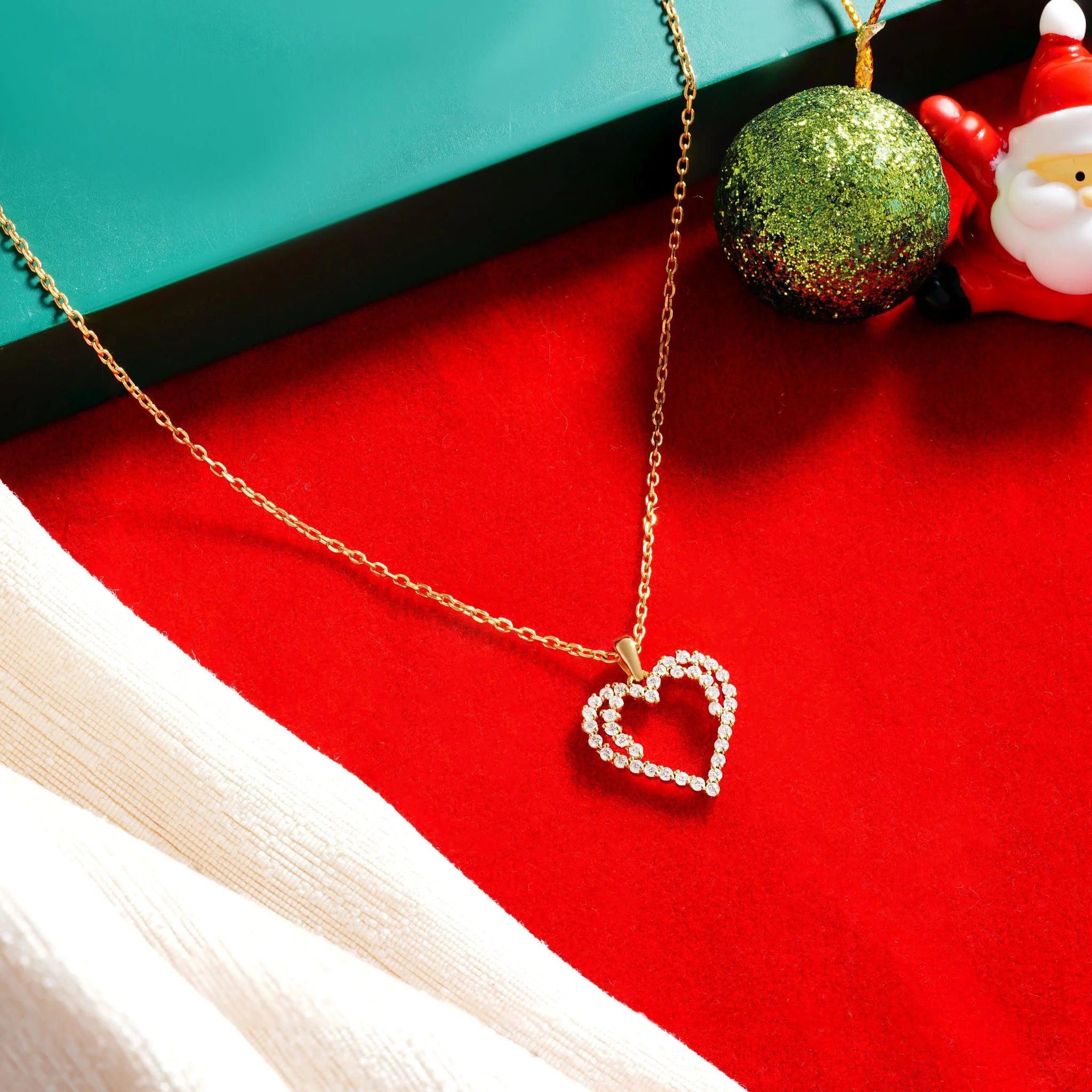 Sparkling Heart Diamond Pendant