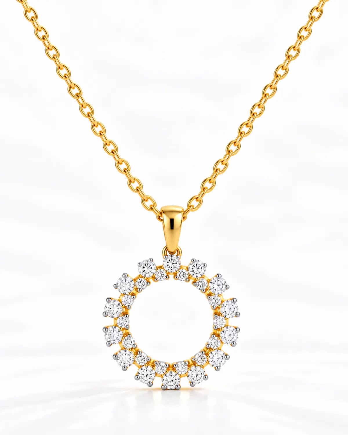 Radiant Halo Moissanite Pendant