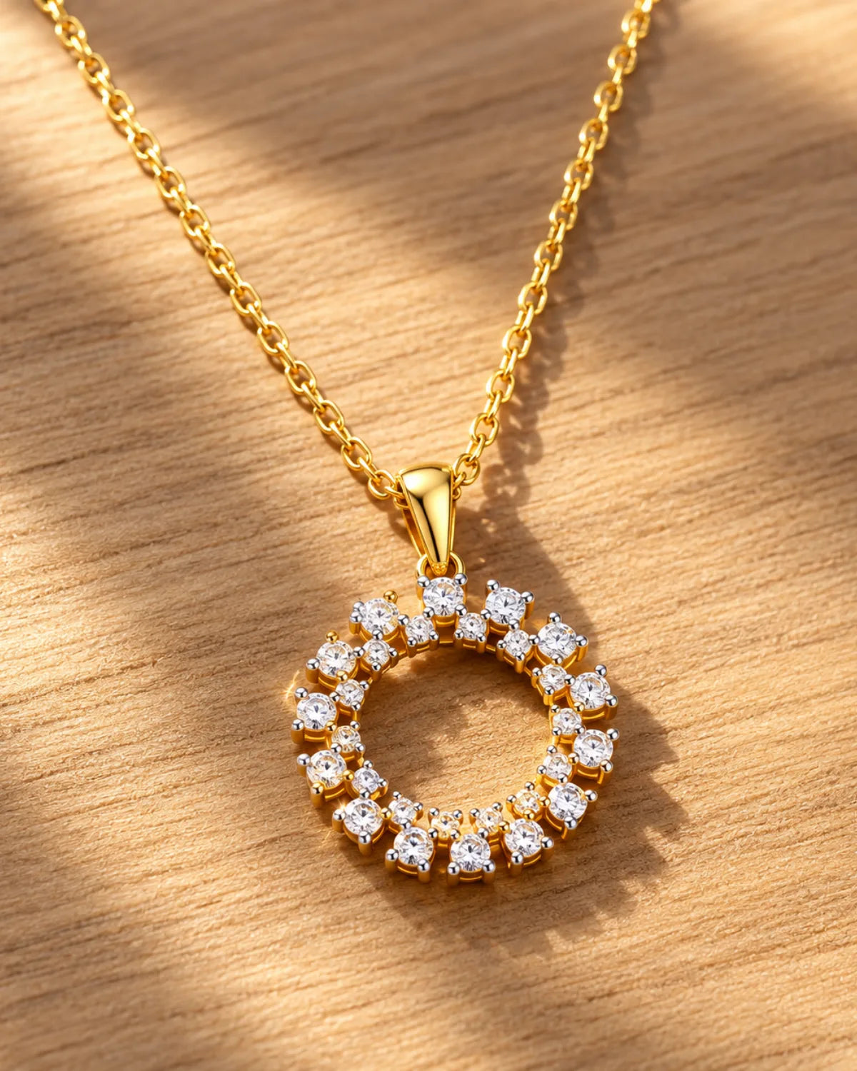 Radiant Halo Moissanite Pendant