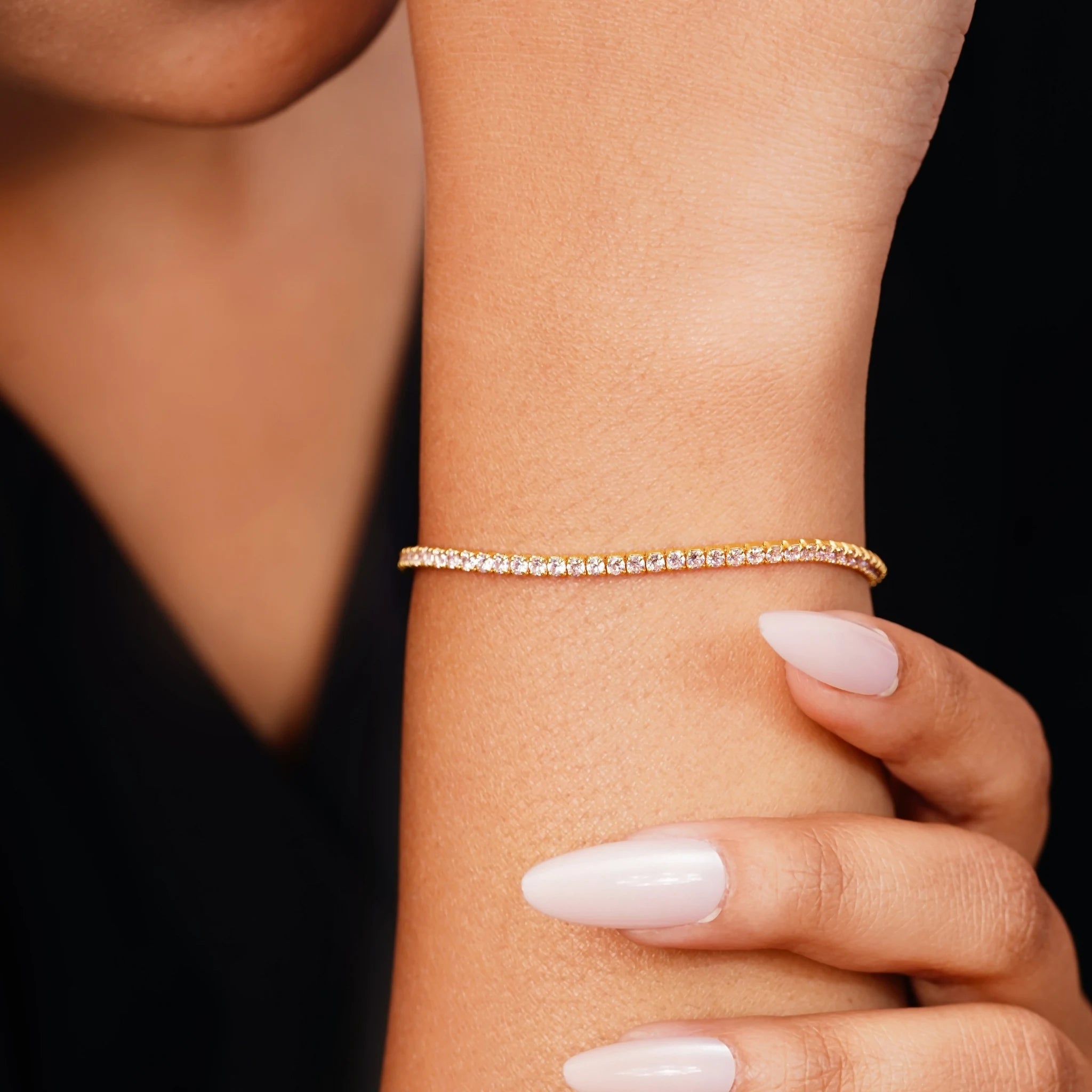 Classic White Diamond Tennis Bracelet