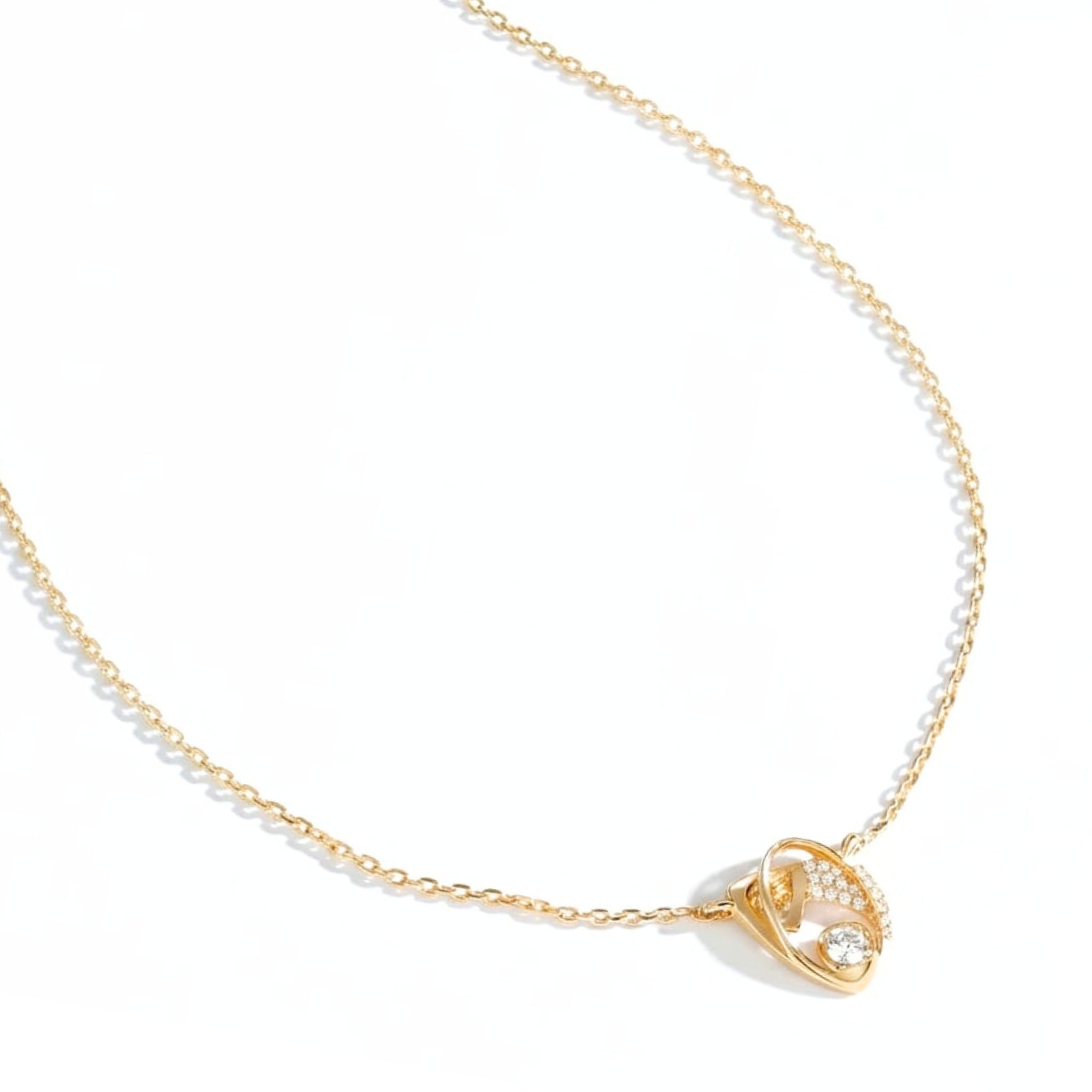 Golden Orbit Monzonite Pendant